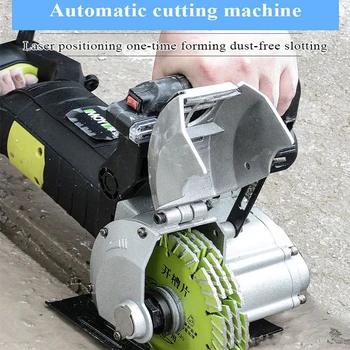 New Electric Wall Chaser Concrete Cutter Electric Laser Aiming Groove Slotting Machine Circular Saw Cutting Power Tool