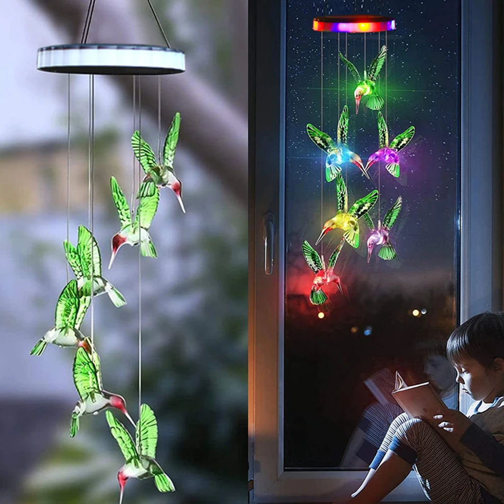 Outdoor Solar Wind Chime Hummingbird Windchimes Lamp Waterproof Patio Porch Use for Courtyard Garden Decoration Hanging Ornament
Outdoor Solar Wind Chime Hummingbird Windchimes Lamp Waterproof Patio Porch Use for Courtyard Garden Decoration Hanging Ornament