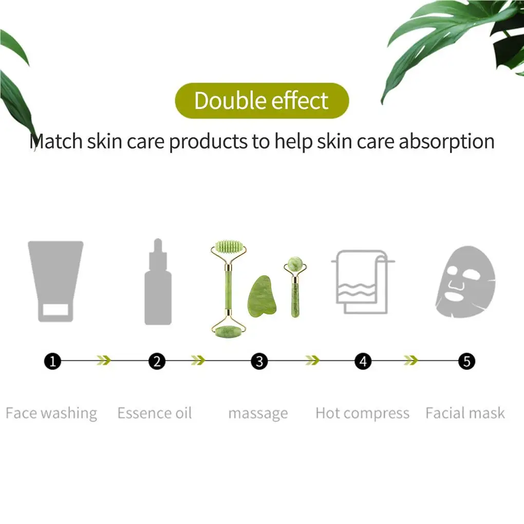 Jade Roller Gua Sha Massage Kits Natural Anti-aging Face Roller Set Comfortable Soft Jade Beauty Equipment for Women Girls
Jade Roller Gua Sha Massage Kits Natural Anti-aging Face Roller Set Comfortable Soft Jade Beauty Equipment for Women Girls