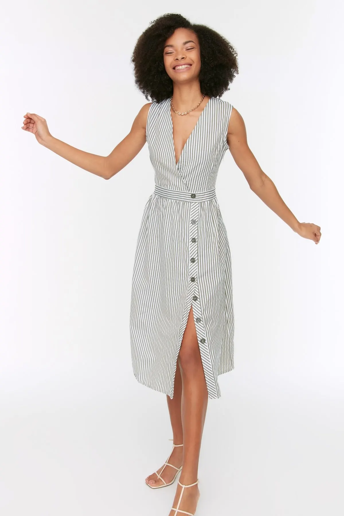 Women's Dress Multicolor Striped Buttoned Elegant Fashion Casual Casual Comfortable Short Sleeve Summer Boho Beach Dress Dress
Women's Dress Multicolor Striped Buttoned Elegant Fashion Casual Casual Comfortable Short Sleeve Summer Boho Beach Dress Dress