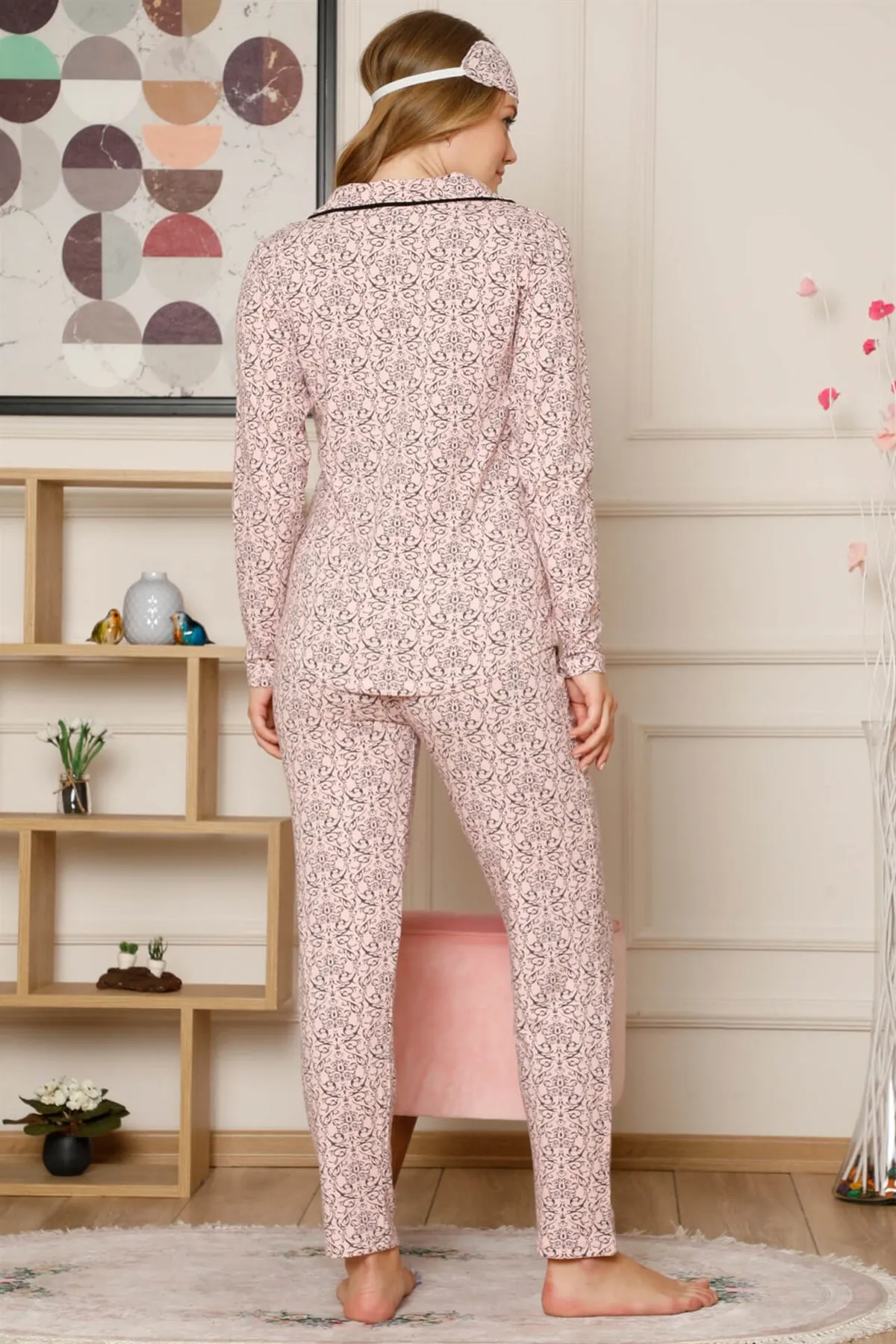 Fashion Cartoon Women Cotton Button Pockets ardonlu Long Sleeve Pajamas Suit 2495
Fashion Cartoon Women Cotton Button Pockets ardonlu Long Sleeve Pajamas Suit 2495