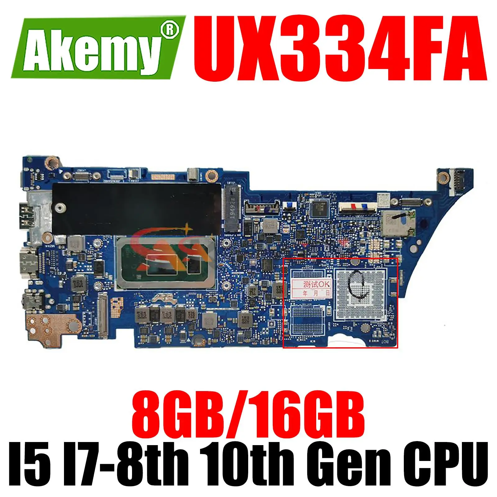 Оригинальная материнская плата UX334FA, I5 I7 8-й 10-й процессор, 8 Гб 16 Гб ОЗУ для ASUS ZenBook 13 UX434FAC UX334F UX334FL, материнская плата ноутбука
Оригинальная материнская плата UX334FA, I5 I7 8-й 10-й процессор, 8 Гб 16 Гб ОЗУ для ASUS ZenBook 13 UX434FAC UX334F UX334FL, материнская плата ноутбука
