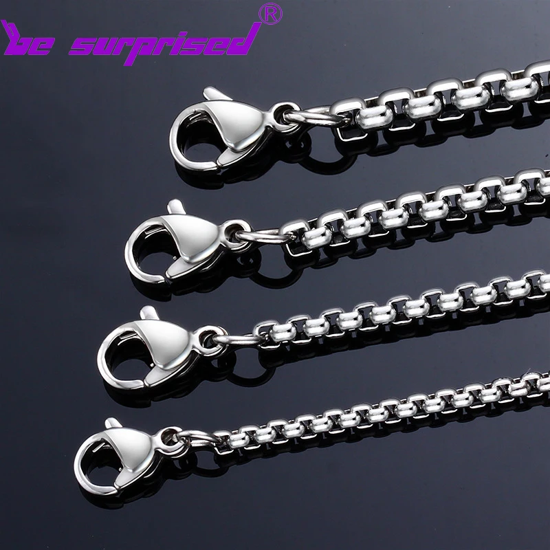 Box Chain Titanium Steel Men's Necklace 304 Stainless Steel Chain Necklace Classic Fashion Style Various Size Wholesale
Box Chain Titanium Steel Men's Necklace 304 Stainless Steel Chain Necklace Classic Fashion Style Various Size Wholesale
