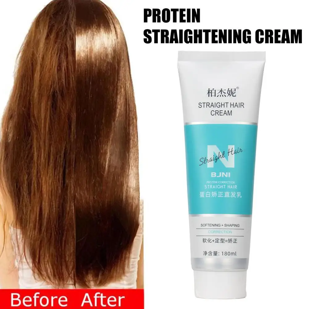 

Крем для выпрямления волос для глубоких вьющихся волос, лечение и питание для волос, Кератиновый протеин для укладки прямых волос Corre Q3H4
