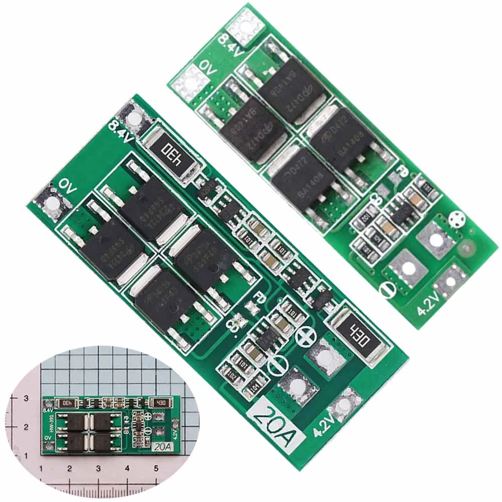 2S 20A 7.4V 8.4V Li-ion Lithium Battery Protection Board Battery Equalizer Board PCB Protection Circuits Board Power Tools
2S 20A 7.4V 8.4V Li-ion Lithium Battery Protection Board Battery Equalizer Board PCB Protection Circuits Board Power Tools