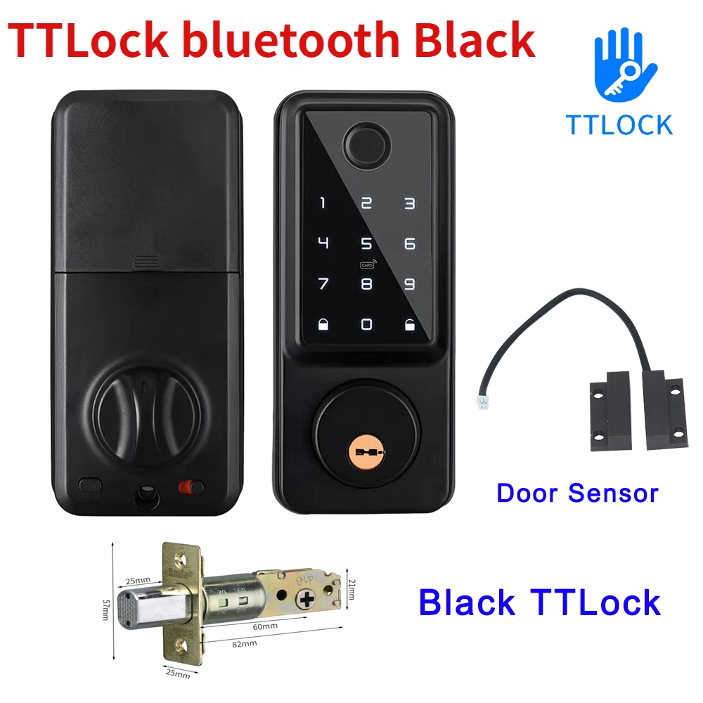 TTLock APP Smart Remote Control Fingerprint Password Card US Deadbolt Automatic Latch Lock
TTLock APP Smart Remote Control Fingerprint Password Card US Deadbolt Automatic Latch Lock