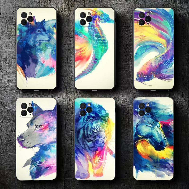 Watercolor Dog Wolf Lion Animal Phone Case For Funda iPhone 11 13 12 Pro Max Mini X XR XS Max SE 2020 6 6s 7 8 Plus Carcasa
Watercolor Dog Wolf Lion Animal Phone Case For Funda iPhone 11 13 12 Pro Max Mini X XR XS Max SE 2020 6 6s 7 8 Plus Carcasa