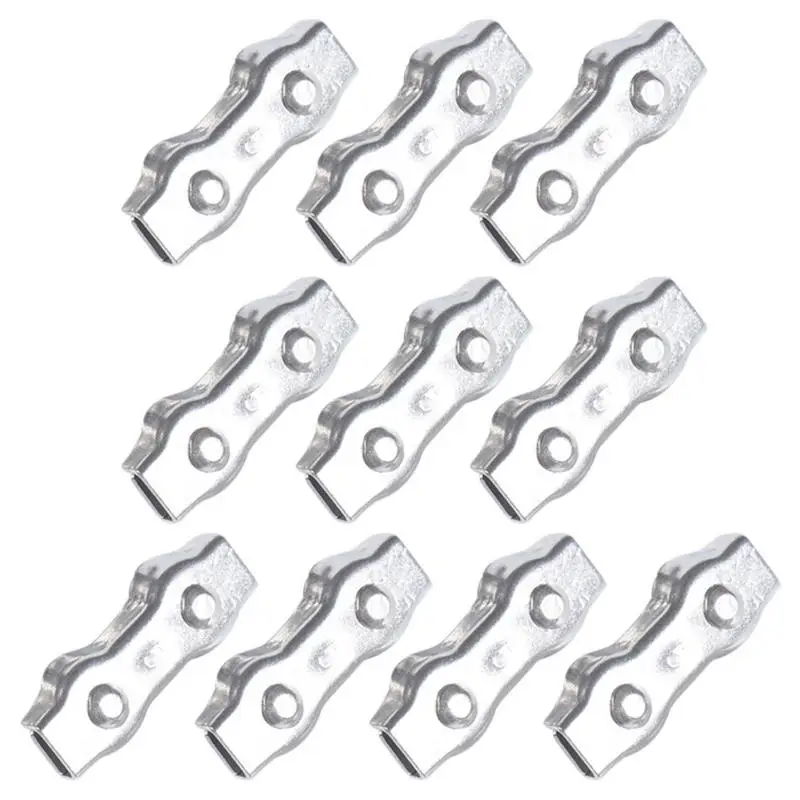 10PCS M2-M5 Wire Rope Clip Clamp Cable Galvanised Steel Connect Fixing Stainless Steel Duplex 2-Post Cable Clamp Wirerope Clips
10PCS M2-M5 Wire Rope Clip Clamp Cable Galvanised Steel Connect Fixing Stainless Steel Duplex 2-Post Cable Clamp Wirerope Clips