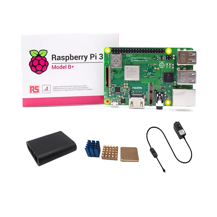 Enokay Raspberry pi 3 model b starter kit + heat sink power supply plastic case box
Enokay Raspberry pi 3 model b starter kit + heat sink power supply plastic case box