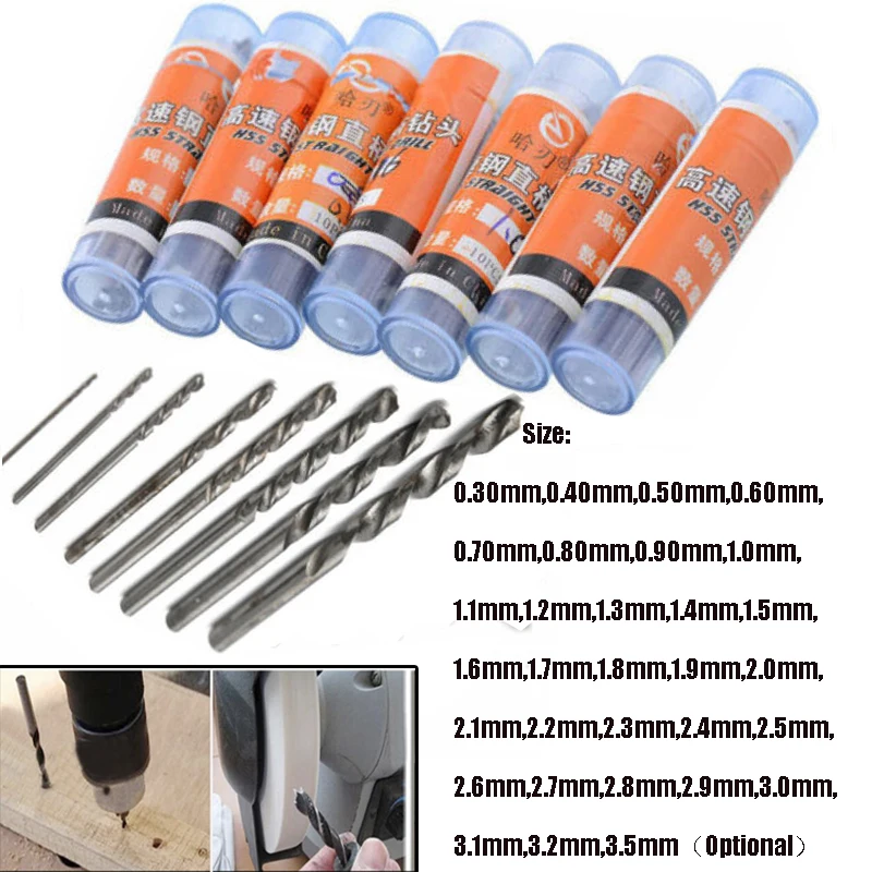 Набор сверл HSS 0,3-3,5 мм
Набор сверл HSS 0,3-3,5 мм