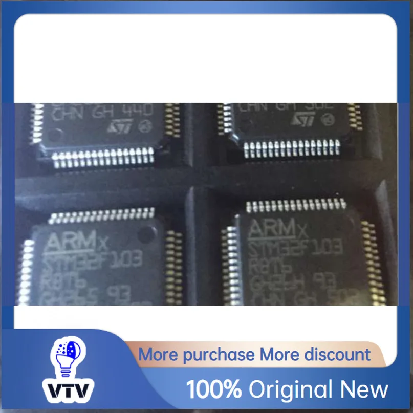 Original New STM32F103RBT6 LQFP64 32bit Integrated Circuit Chip 
Original New STM32F103RBT6 LQFP64 32bit Integrated Circuit Chip