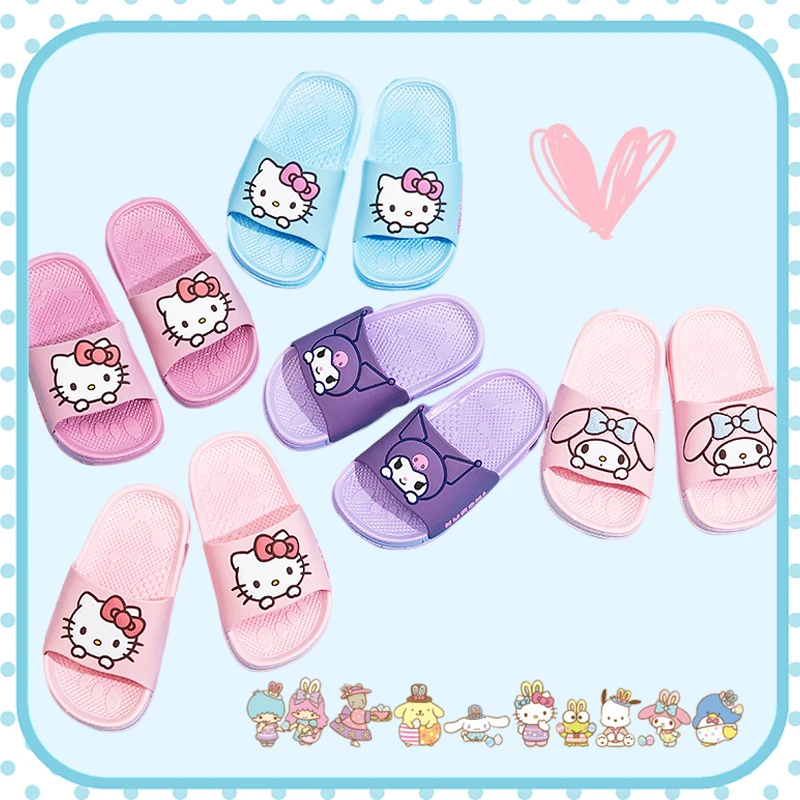 Sanrioed Kids Slippers Kawaii Summer Home Outside Bathroom Beach Shoes Anime My Melody Hello Kitty Kuromi Cute Girls Boys Gift
Sanrioed Kids Slippers Kawaii Summer Home Outside Bathroom Beach Shoes Anime My Melody Hello Kitty Kuromi Cute Girls Boys Gift