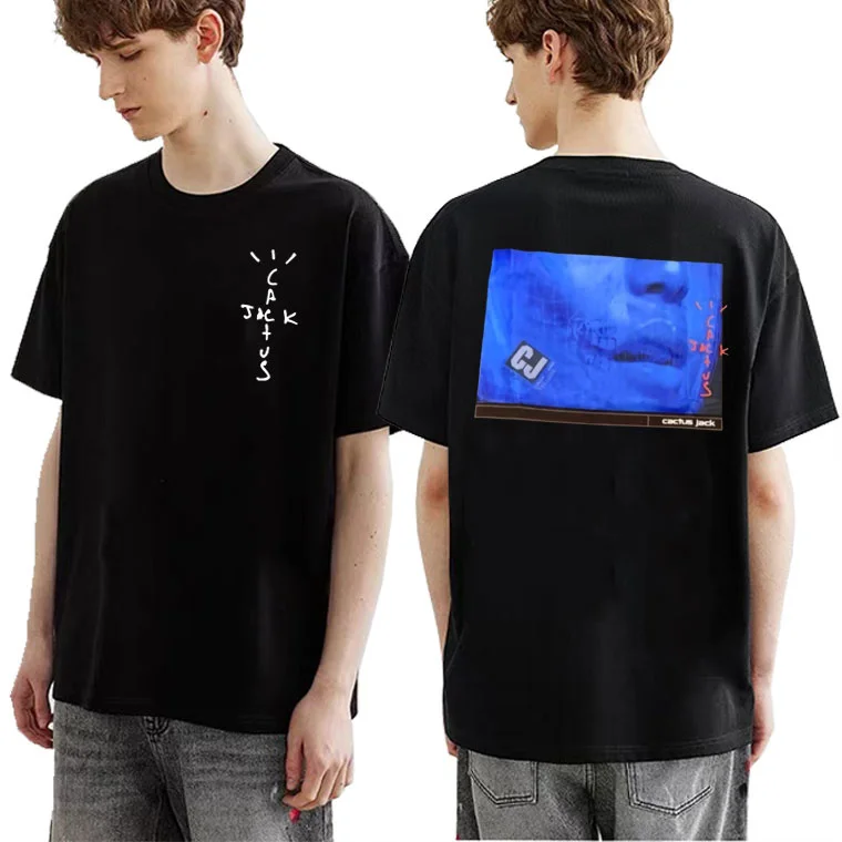 Hip Hop Rapper Men Women Mob Travis Scott Tees Short Sleeve Cactus Jack Trend Print T-shirts Regular Mens Pure Cotton T Shirt
Hip Hop Rapper Men Women Mob Travis Scott Tees Short Sleeve Cactus Jack Trend Print T-shirts Regular Mens Pure Cotton T Shirt