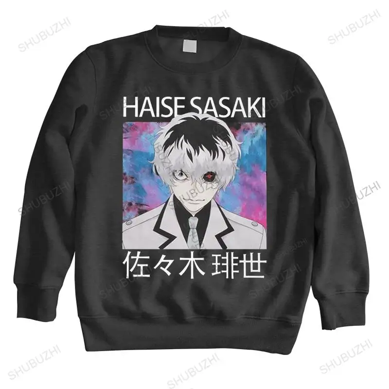 

Cool Fashion Kaneki Ken Tokyo Ghoul hoody Men long sleeve Japanese Harajuku Anime sweatshirts Tops Manga sweatshirt Pure Cotton