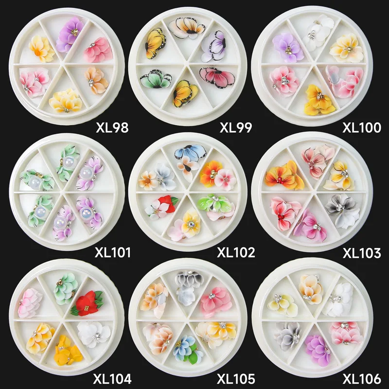 1Box Relief Acrylic Flower Nail Art Decor Handmade Gradient 3D Butterfly Flower Resin Nail Charms Pearl Rhinestone DIY Accessory
1Box Relief Acrylic Flower Nail Art Decor Handmade Gradient 3D Butterfly Flower Resin Nail Charms Pearl Rhinestone DIY Accessory
