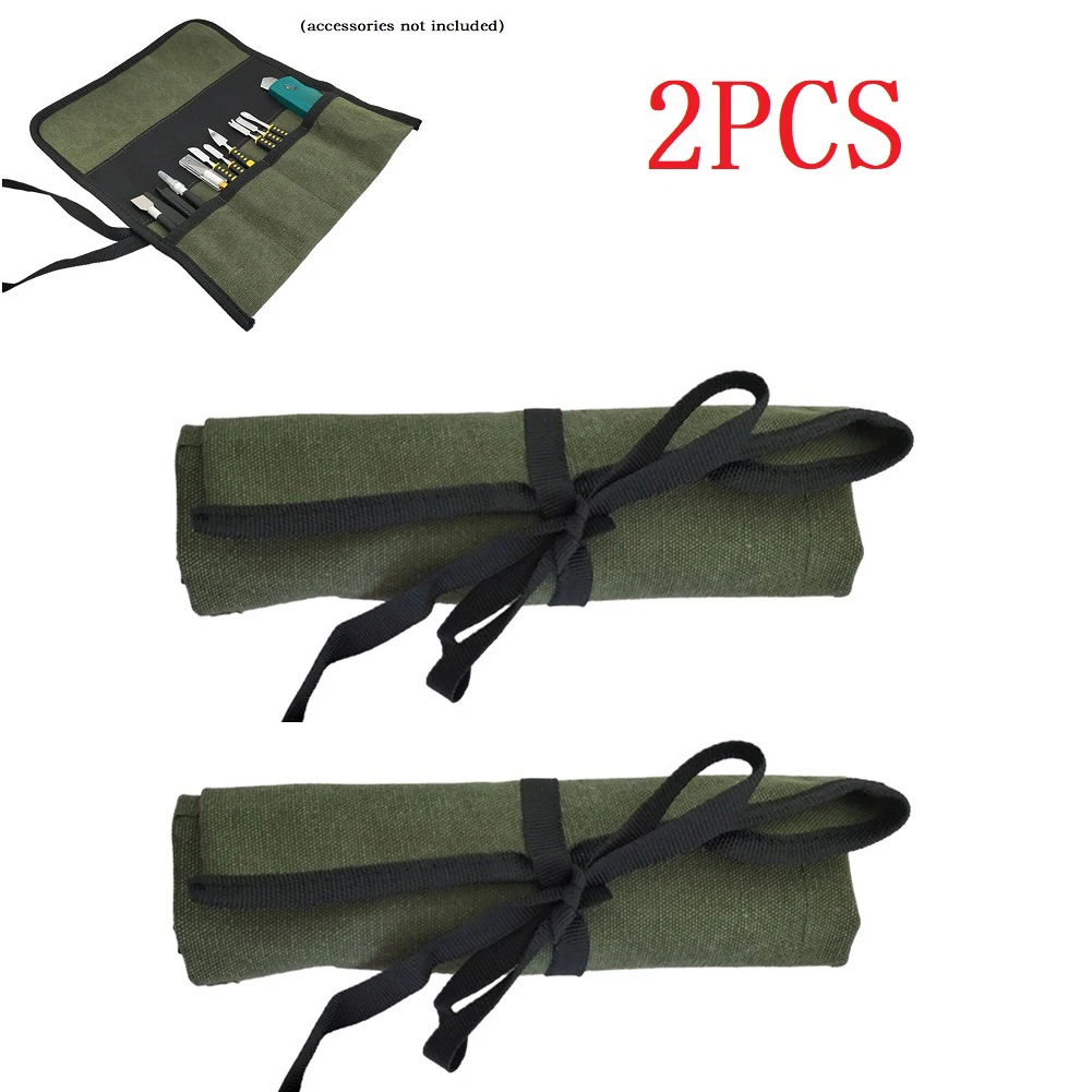 2x Roll Up Tool Bag Multiple Pockets Wrench Roll Multifunctional Woodworking Tool Storage Bag Wrap Roll Storage Case Tote
2x Roll Up Tool Bag Multiple Pockets Wrench Roll Multifunctional Woodworking Tool Storage Bag Wrap Roll Storage Case Tote