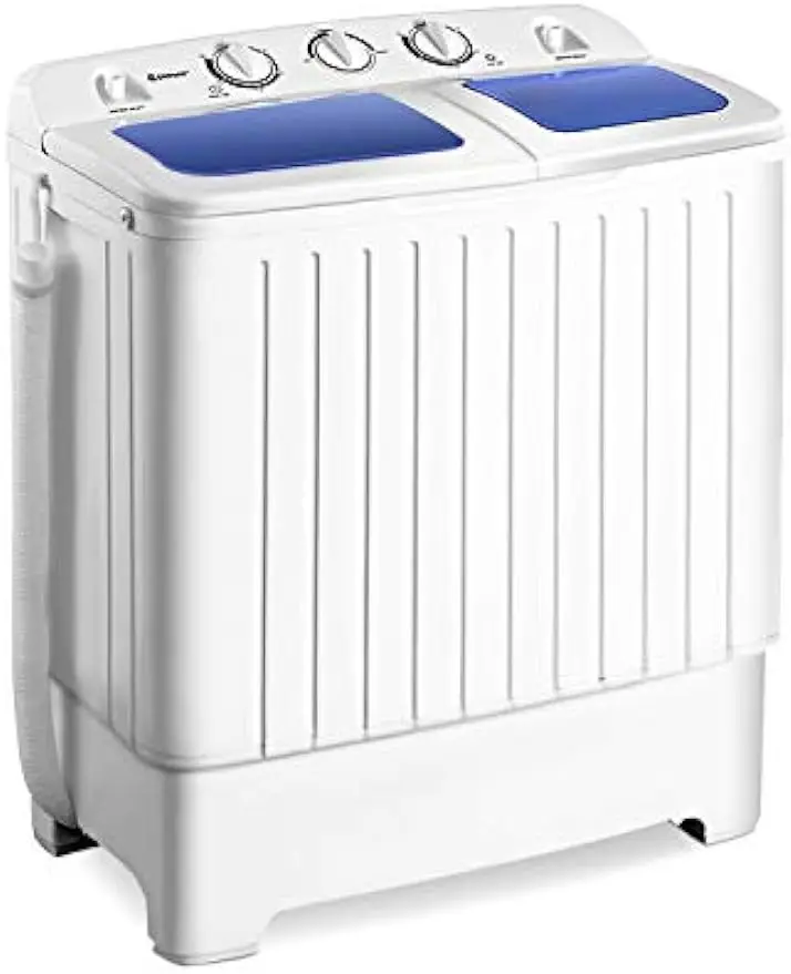 Giantex Portable Mini Compact Twin Tub Washing Machine 20lbs Washer Spain Spinner Portable Washing Machine, Blue+ White
Giantex Portable Mini Compact Twin Tub Washing Machine 20lbs Washer Spain Spinner Portable Washing Machine, Blue+ White
