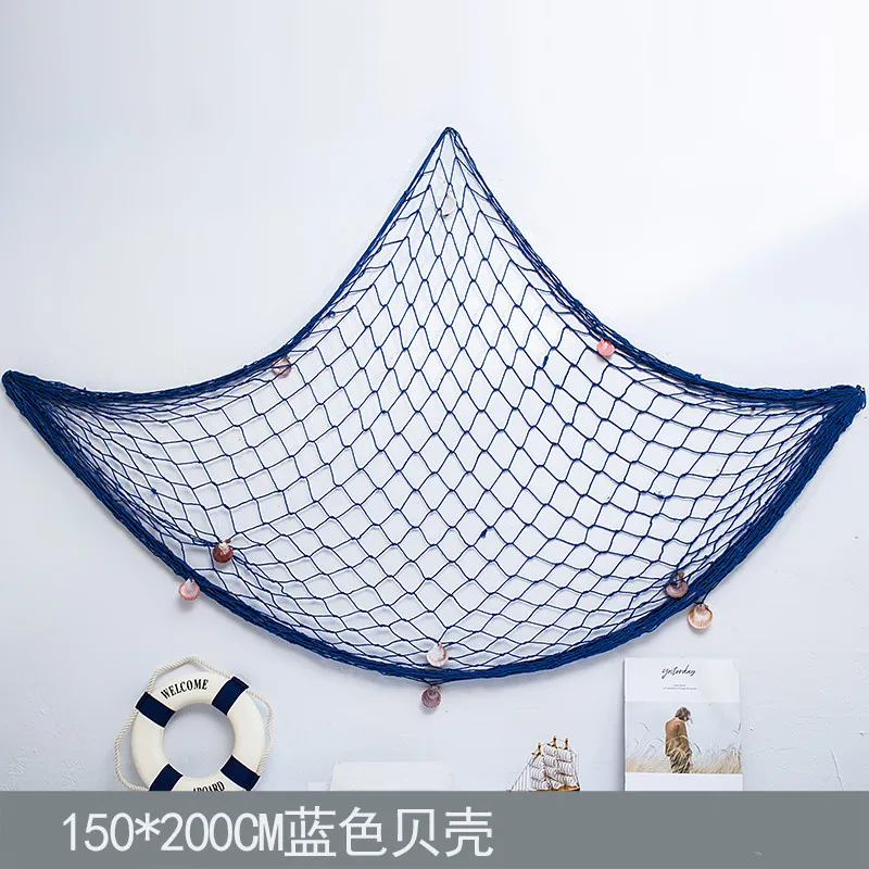 Mediterranean Style Fishing Net Sea Shell Wall Hanging Crafts Bar Cafe Background Wall Hemp Rope Fishing Net Ornament Home Decor
Mediterranean Style Fishing Net Sea Shell Wall Hanging Crafts Bar Cafe Background Wall Hemp Rope Fishing Net Ornament Home Decor