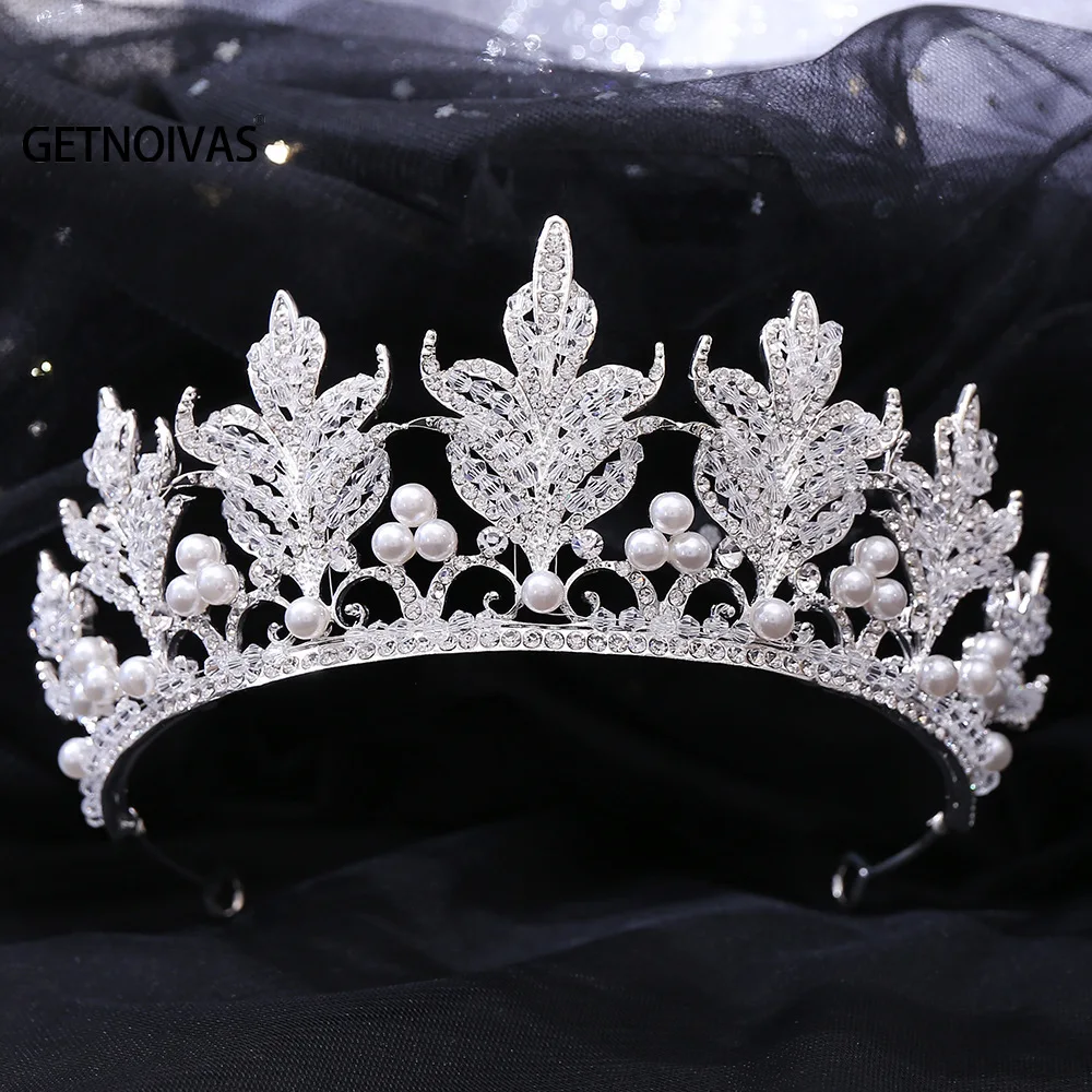 Trendy Wedding Luxury Hair Accessory Pearl Crystal Crown Tiaras Headband Bride Headdress Wedding Hair Jewelry Headpeice SL
Trendy Wedding Luxury Hair Accessory Pearl Crystal Crown Tiaras Headband Bride Headdress Wedding Hair Jewelry Headpeice SL