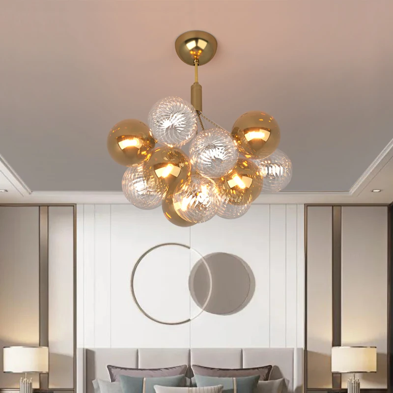 Nordic Loft Glass Ball LED Pendant Lights for Living Room Bedroom Dining Room Hanging Pendan Lamp for Office Kitchen Shops use
Nordic Loft Glass Ball LED Pendant Lights for Living Room Bedroom Dining Room Hanging Pendan Lamp for Office Kitchen Shops use