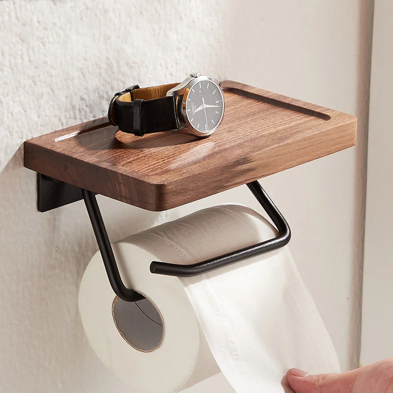 Black Walnut Paper Towel Holder Bathroom Hotel Bathroom Shelving Toilet Paper Holder Roll Wall Hanging Paper Holder Solid Wood
Black Walnut Paper Towel Holder Bathroom Hotel Bathroom Shelving Toilet Paper Holder Roll Wall Hanging Paper Holder Solid Wood