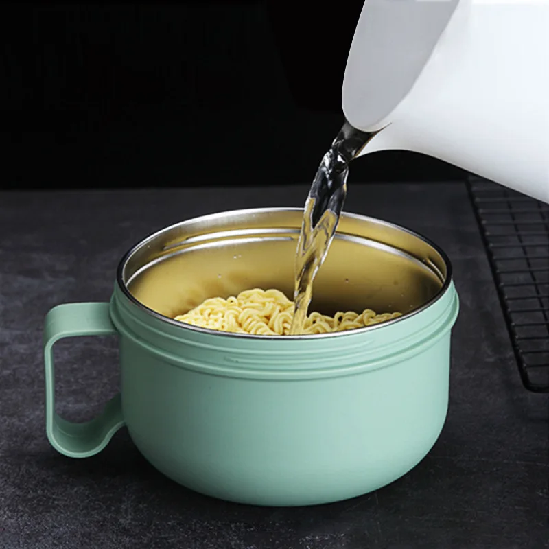 304 Stainless Steel Instant Noodle Bowl Student Office Worker Tableware Round Insulation Lunch Box With Spoon Lunch Box
304 Stainless Steel Instant Noodle Bowl Student Office Worker Tableware Round Insulation Lunch Box With Spoon Lunch Box