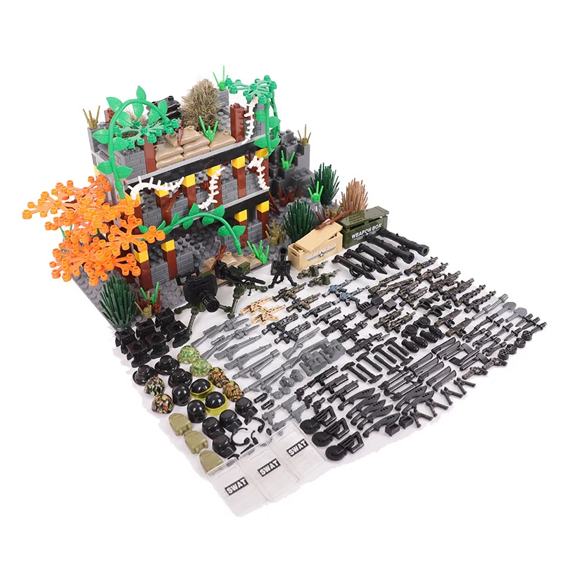 The New MOC Military Turret Construction Scene Small Particle Building Block Set Small Weapon Children's Collection Bricks Toys 
The New MOC Military Turret Construction Scene Small Particle Building Block Set Small Weapon Children's Collection Bricks Toys