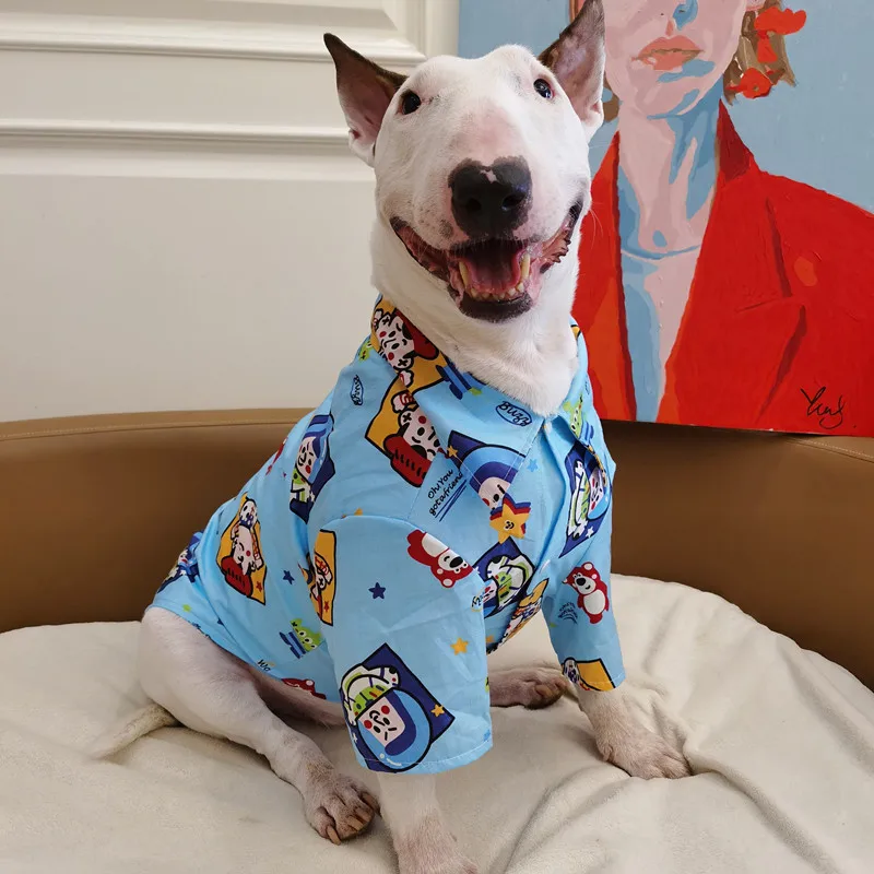 Spring Pet Shirts Cute Cats and Dogs Pet Clothes Printed Shirts Bull Terrier Clothes for Medium and Large Dogs
Spring Pet Shirts Cute Cats and Dogs Pet Clothes Printed Shirts Bull Terrier Clothes for Medium and Large Dogs