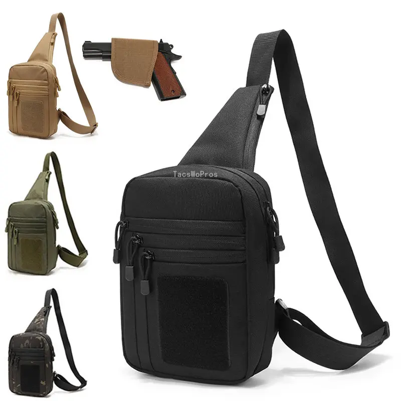 Outdoor Chest Bag with Pistols Holster Multifunction Military Airsoft Training Shoulder Bag Tactical CS Crossbody Sling Bags
Outdoor Chest Bag with Pistols Holster Multifunction Military Airsoft Training Shoulder Bag Tactical CS Crossbody Sling Bags
