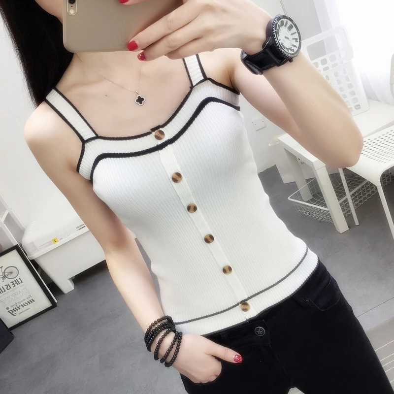 Women Knitted Crop Camis Top Ladies Knitted Short Vest Summer Sweater Vintage Tank Crop Camis Y2k Clothes Woman Clothes
Women Knitted Crop Camis Top Ladies Knitted Short Vest Summer Sweater Vintage Tank Crop Camis Y2k Clothes Woman Clothes