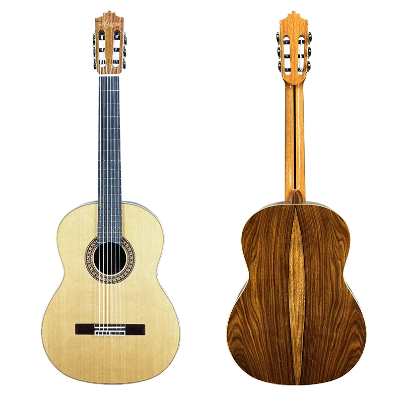 China Aiersi Brand Gloss High Grade All Solid German Spruce Top Santos Vintage Nylon String Classical Guitar Instrument for sale
China Aiersi Brand Gloss High Grade All Solid German Spruce Top Santos Vintage Nylon String Classical Guitar Instrument for sale