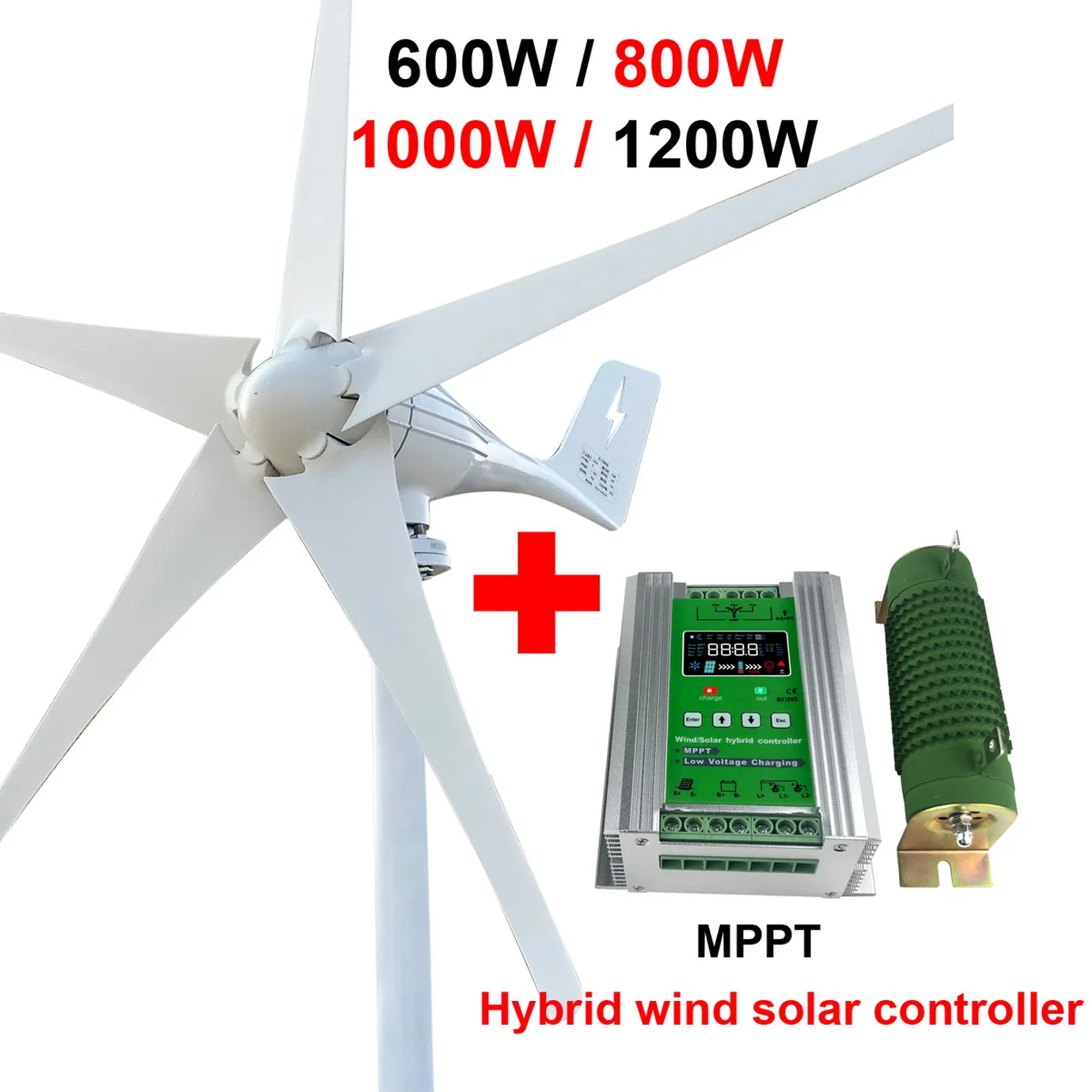 Free shipping 600W Wind Genegator 12V/24V MAX 830W wind turbine+1600w Hybrid MPPT controller for 0-800W wind and 0-800W solar
Free shipping 600W Wind Genegator 12V/24V MAX 830W wind turbine+1600w Hybrid MPPT controller for 0-800W wind and 0-800W solar