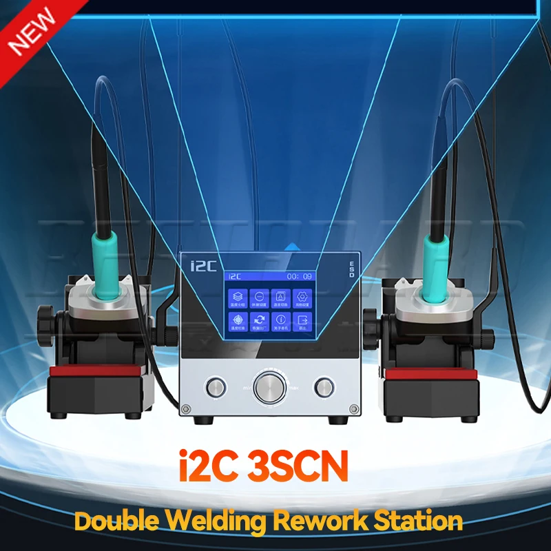 Паяльная станция I2C 3SCN, 120 Вт, интеллектуальная двухканальная сварочная станция, поддержка T210 T115, ручные наконечники, инструменты для ремонт...
Паяльная станция I2C 3SCN, 120 Вт, интеллектуальная двухканальная сварочная станция, поддержка T210 T115, ручные наконечники, инструменты для ремонт...