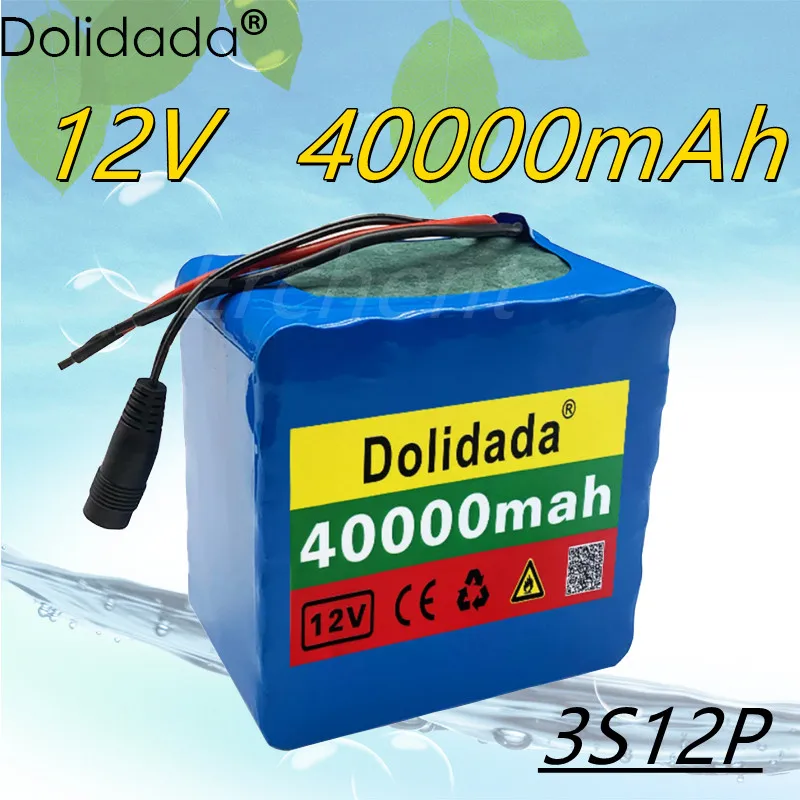 12V Li-ion battery pack 40Ah 3S12P 11.1V 12.6V Inverter xenon lamp solar street light sightseeing car and other lithium battery
12V Li-ion battery pack 40Ah 3S12P 11.1V 12.6V Inverter xenon lamp solar street light sightseeing car and other lithium battery