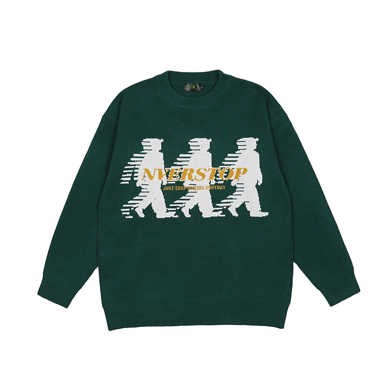 Hip Hop Letter and Person Print Vibe Retro Mens Sweaters Oversize Harajuku Oversize Pullover Loose Casual Sweater
Hip Hop Letter and Person Print Vibe Retro Mens Sweaters Oversize Harajuku Oversize Pullover Loose Casual Sweater