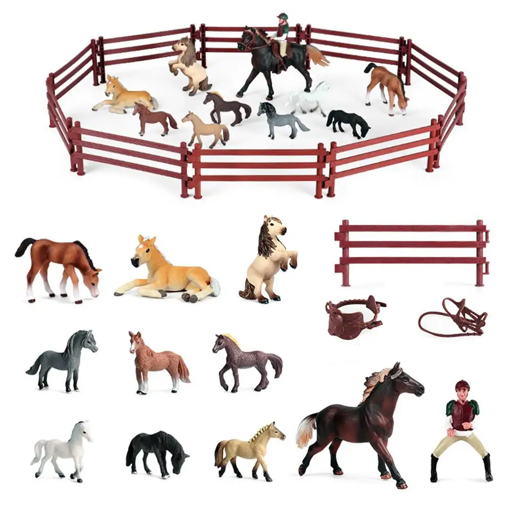 Simulation Horse And Knight Doll Model Fence Farm Animal Model Doll Set Movable Puppet Knight Children's Educational Toy Gift
Simulation Horse And Knight Doll Model Fence Farm Animal Model Doll Set Movable Puppet Knight Children's Educational Toy Gift