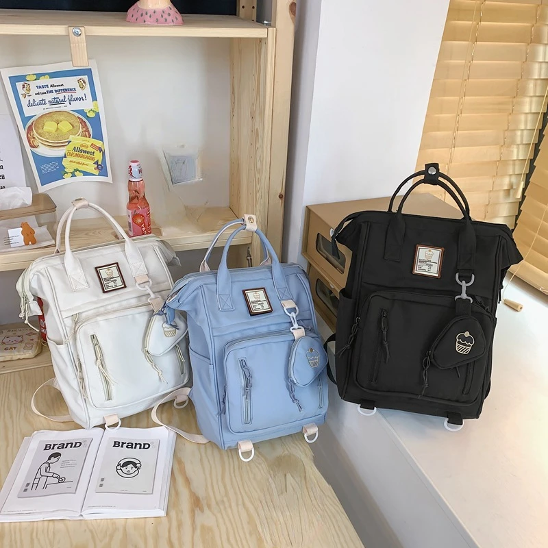 High Quality Multifunction Women's Nylon Backpack Zipper School Bags Teenage Girls Student Shoulder Bag Laptop Backpack
High Quality Multifunction Women's Nylon Backpack Zipper School Bags Teenage Girls Student Shoulder Bag Laptop Backpack