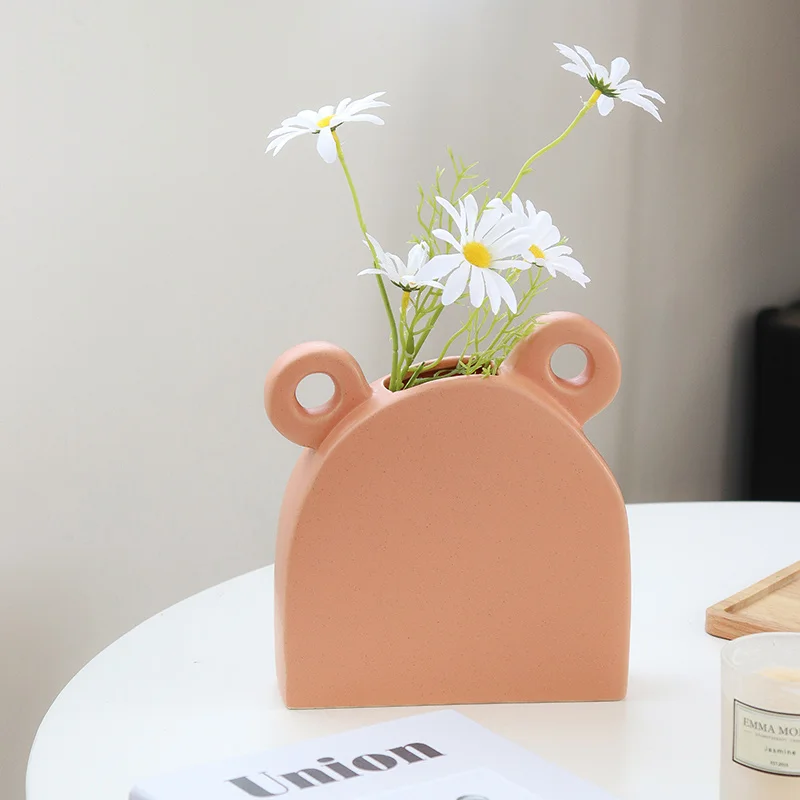 Nordic Ins Creative Orange Red Binaural Vase Home Porch Water Planting Flower Cafe Flower Arrangement Decoration Home Accessorie
Nordic Ins Creative Orange Red Binaural Vase Home Porch Water Planting Flower Cafe Flower Arrangement Decoration Home Accessorie