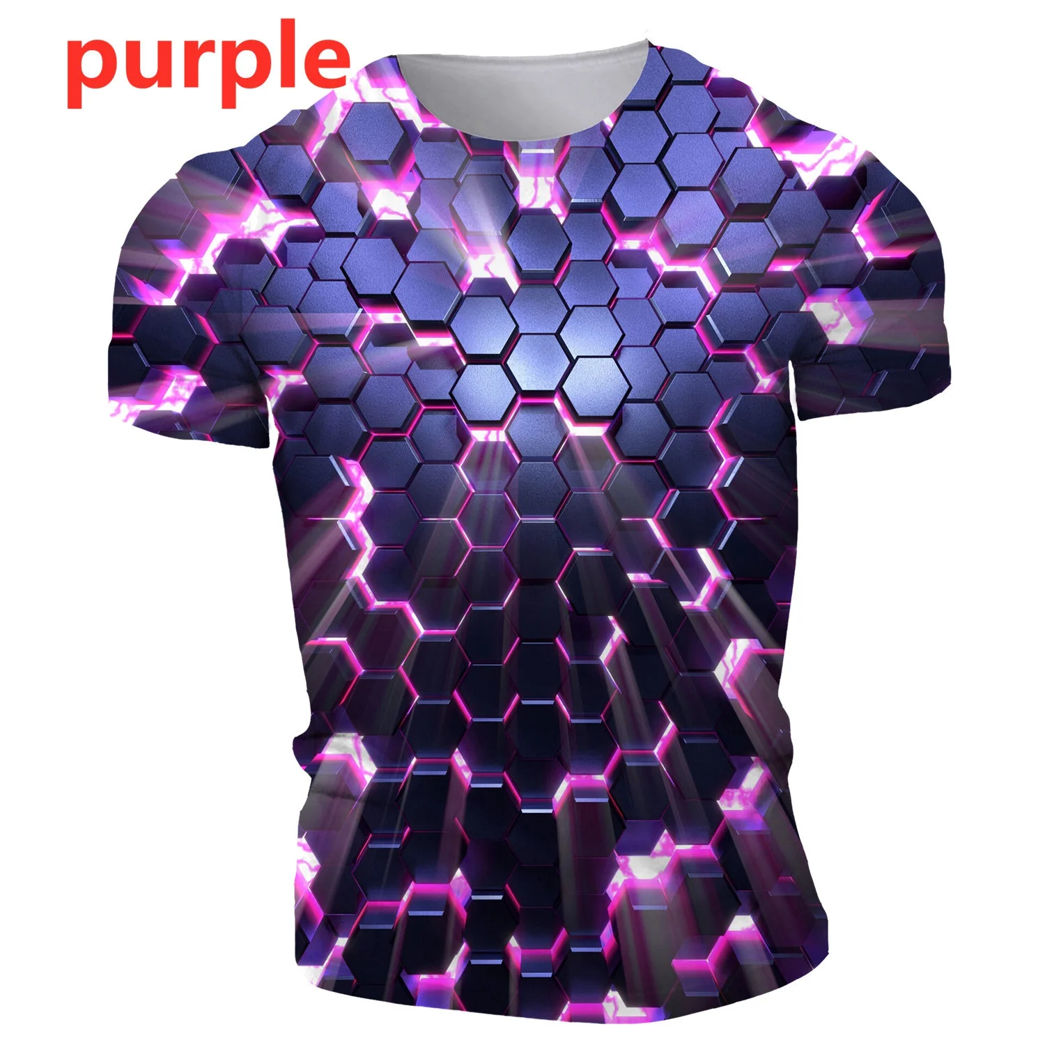 Young Personality Fashion Geometric 3D Three-dimensional Pattern Printing Casual Fashion Vertigo Short Sleeve T-shirt
Young Personality Fashion Geometric 3D Three-dimensional Pattern Printing Casual Fashion Vertigo Short Sleeve T-shirt