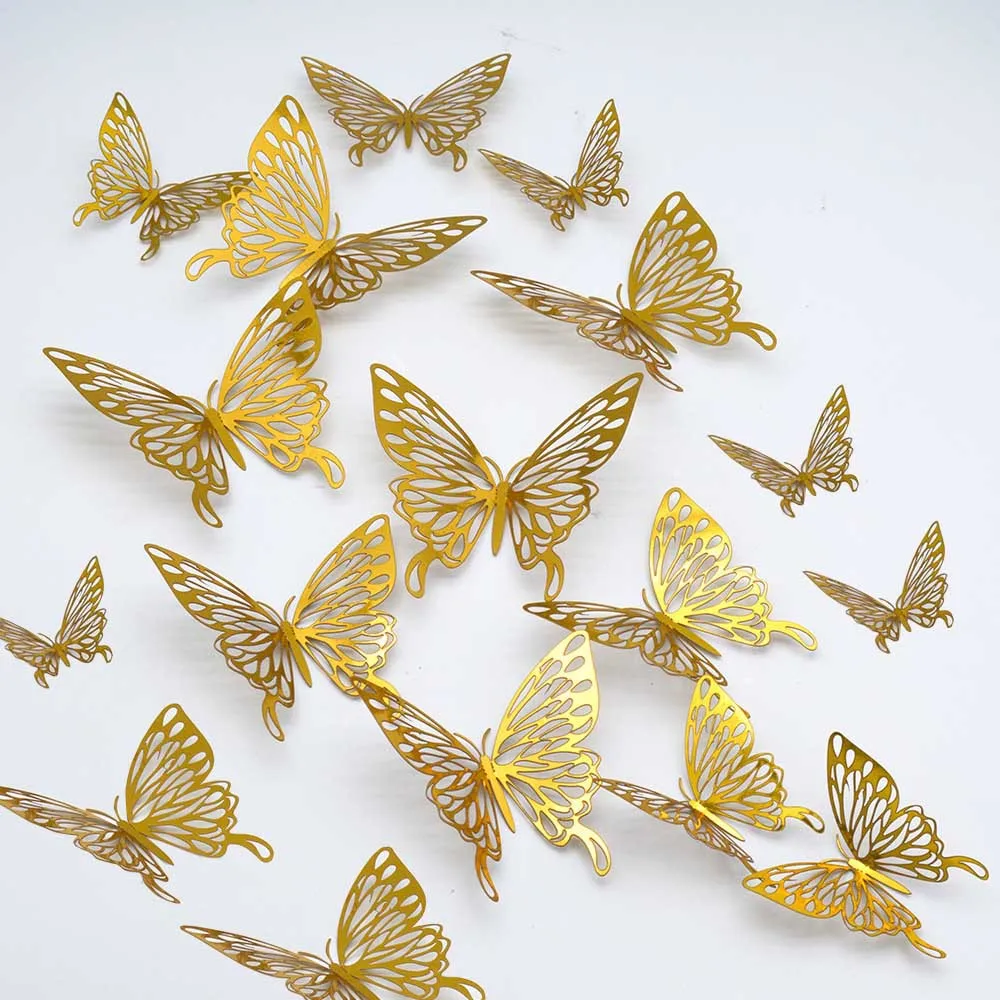 5PCS Metal Texture 3D Wall Paste Hollowed Out Butterfly Wall Decoration Three-dimensional Stickers Simulate Butterflies
5PCS Metal Texture 3D Wall Paste Hollowed Out Butterfly Wall Decoration Three-dimensional Stickers Simulate Butterflies