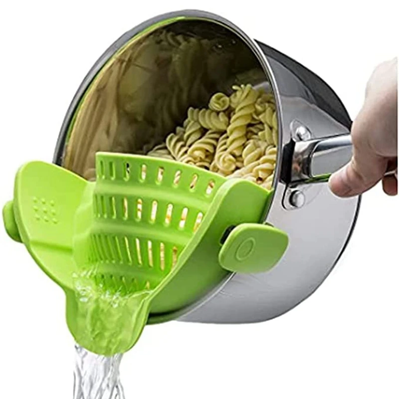 Silicone Pot Strainer - Adjustable Snap On Strainer For Most Pots & Pans, Clip On Straine For Draining Pasta, Fruits
Silicone Pot Strainer - Adjustable Snap On Strainer For Most Pots & Pans, Clip On Straine For Draining Pasta, Fruits