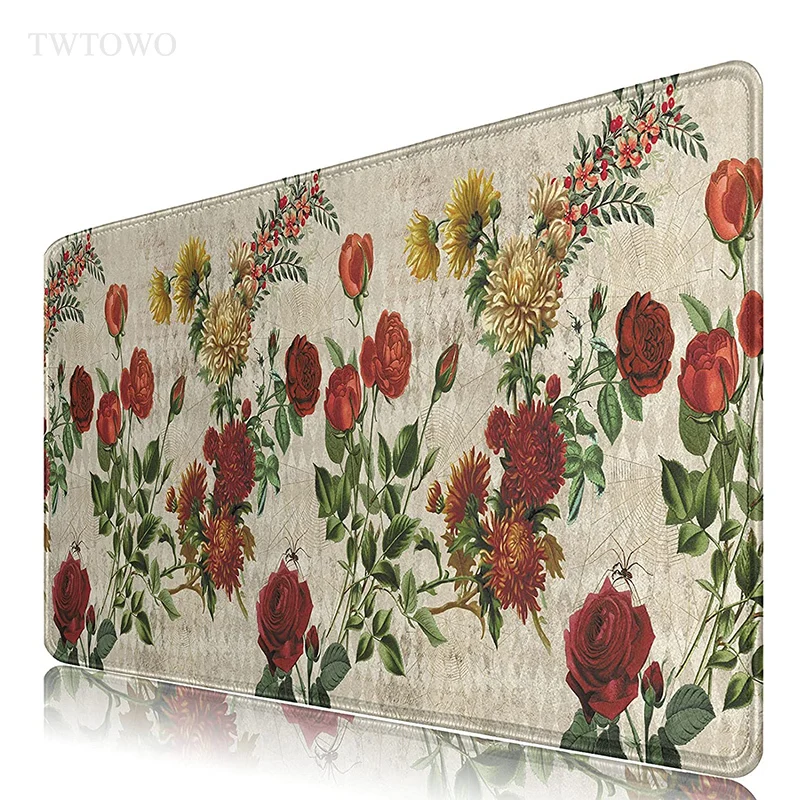Vintage Red Rose Flower Mouse Pad Gaming XL Custom Home HD Mousepad XXL keyboard pad Natural Rubber Anti Slip Computer Mice Pad
Vintage Red Rose Flower Mouse Pad Gaming XL Custom Home HD Mousepad XXL keyboard pad Natural Rubber Anti Slip Computer Mice Pad