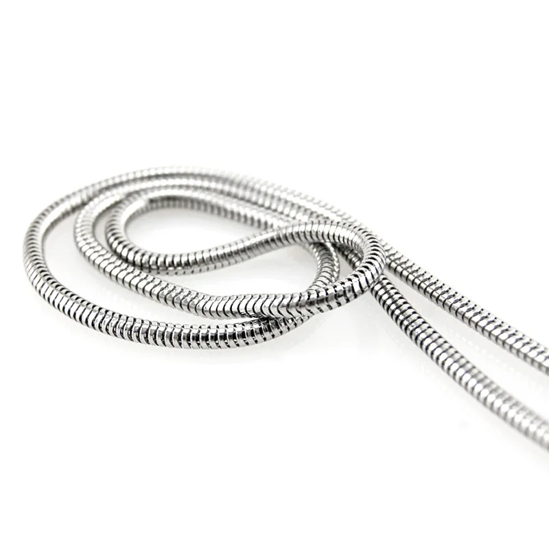 Round Soft Snake Chain 50cm 19inch Stainless Steel Jewelry Basic Necklace For Women Men Toggle Clasp and None Clasp Necklaces
Round Soft Snake Chain 50cm 19inch Stainless Steel Jewelry Basic Necklace For Women Men Toggle Clasp and None Clasp Necklaces