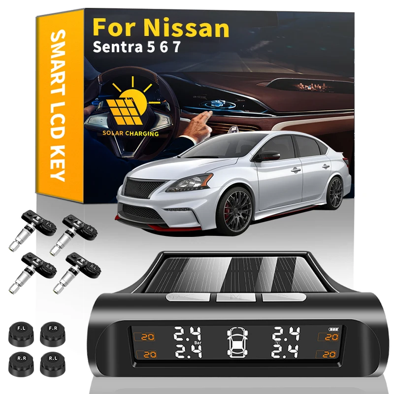 Car TPMS Tire Pressure Monitoring Systems Solar Power Digital LCD Display Security Alarm Tire Sensor For Nissan Sentra 5 6 7 
Car TPMS Tire Pressure Monitoring Systems Solar Power Digital LCD Display Security Alarm Tire Sensor For Nissan Sentra 5 6 7