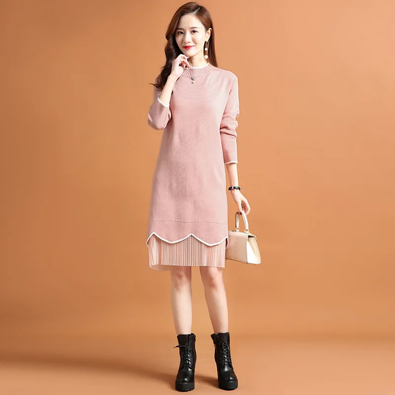 Mid-Length Sweater Dresses Women'S Outer Wear Autumn And Winter Loose Hundred Thick Knitted Dresses Women'S Dresses
Mid-Length Sweater Dresses Women'S Outer Wear Autumn And Winter Loose Hundred Thick Knitted Dresses Women'S Dresses