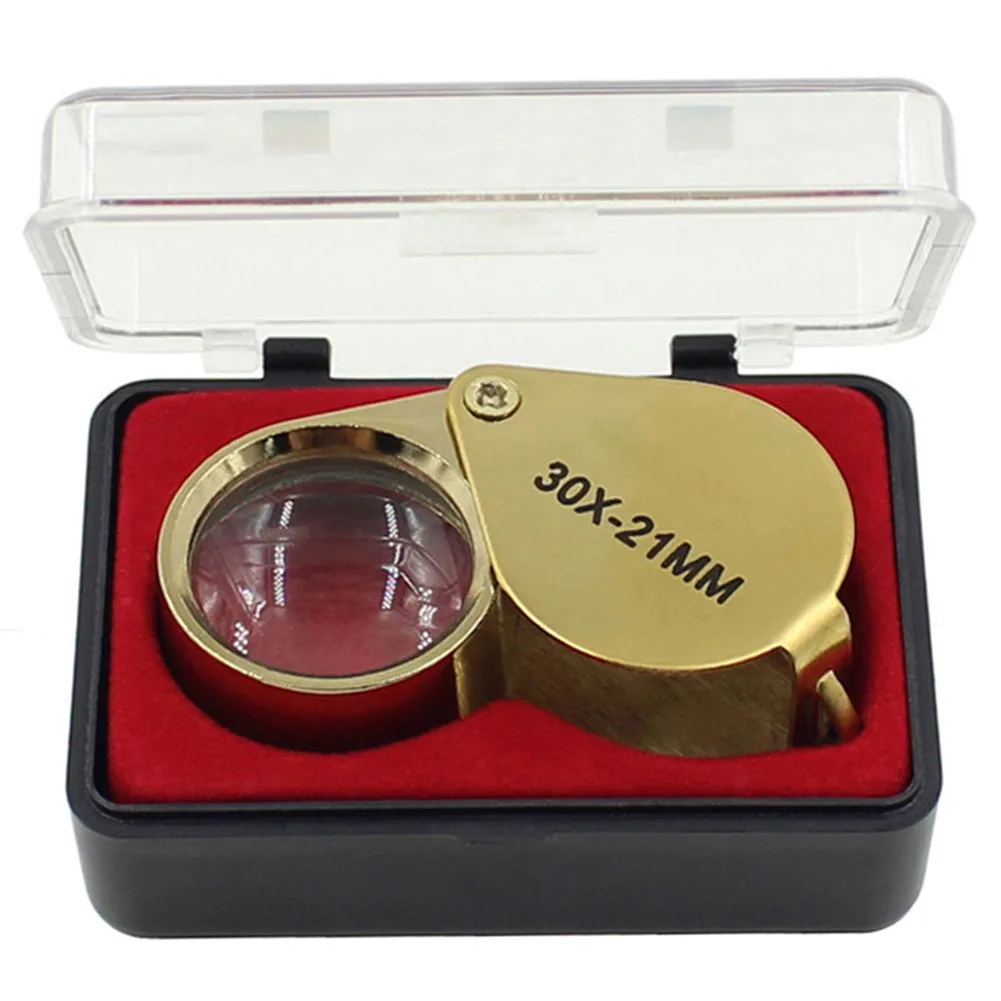 Magnifying Glass Practical Crafts Jewelry Mirror Folding Metal Loupe Portable Eye Magnification Magnifier Optical Lenses
Magnifying Glass Practical Crafts Jewelry Mirror Folding Metal Loupe Portable Eye Magnification Magnifier Optical Lenses