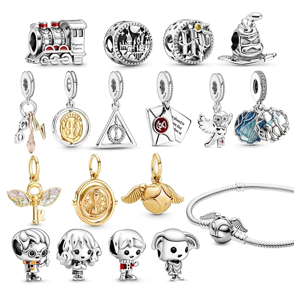 NEW Dangle Charm for Original Bracelet Or Necklace Snitch Snake Chain diy Bracelets PAND0RA Women Snape Deer harrys series beads
NEW Dangle Charm for Original Bracelet Or Necklace Snitch Snake Chain diy Bracelets PAND0RA Women Snape Deer harrys series beads