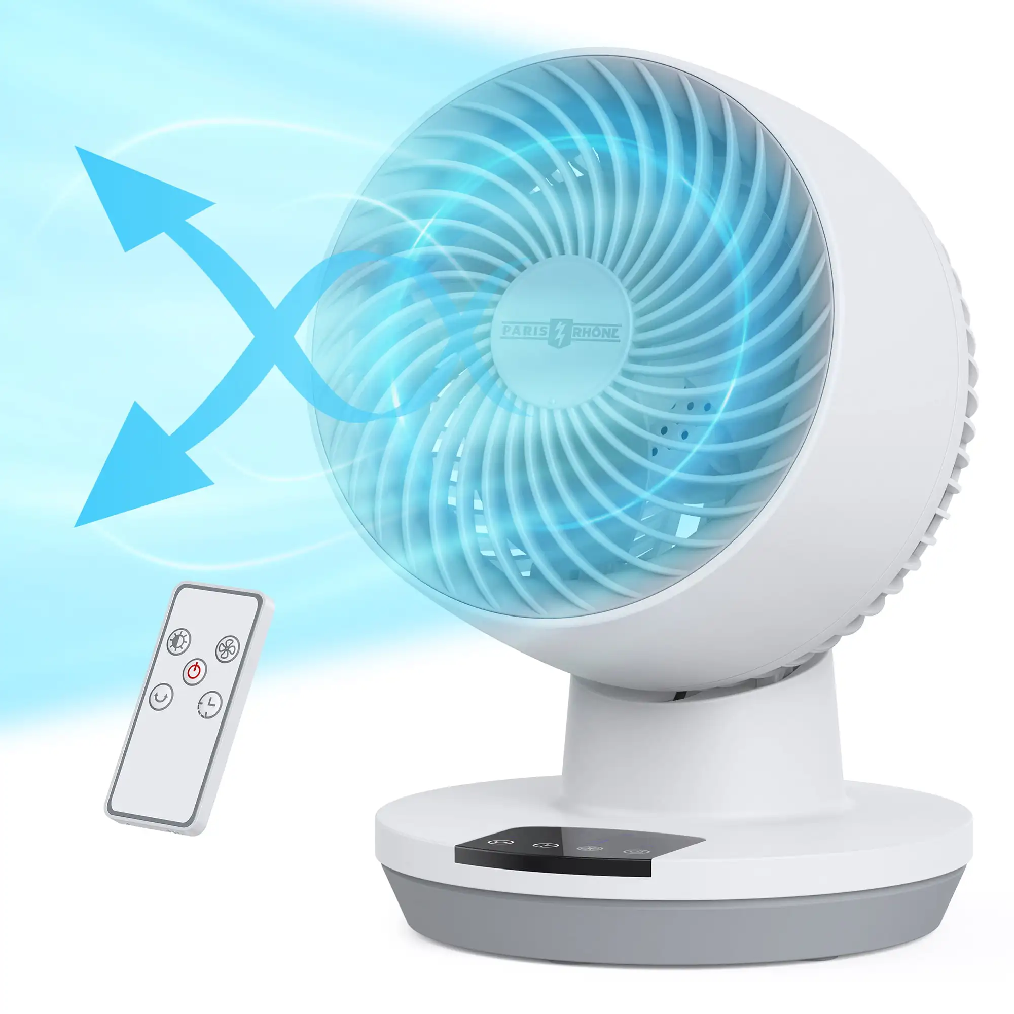 Air Circulator Fan, Compact Whole Room Oscillating Table Portable Fan LED Display Touch Control
Air Circulator Fan, Compact Whole Room Oscillating Table Portable Fan LED Display Touch Control