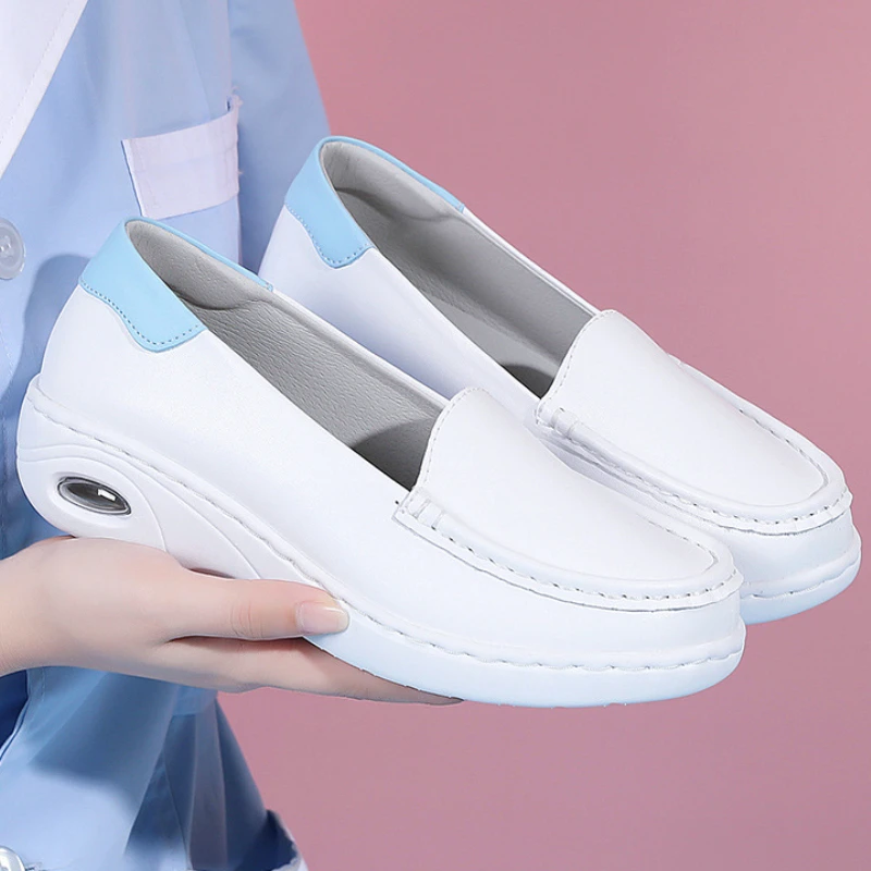Лоферы женские с вулканизированной подошвой, Повседневные Удобные туфли для медсестер, без застежки, белые, на осень
Лоферы женские с вулканизированной подошвой, Повседневные Удобные туфли для медсестер, без застежки, белые, на осень