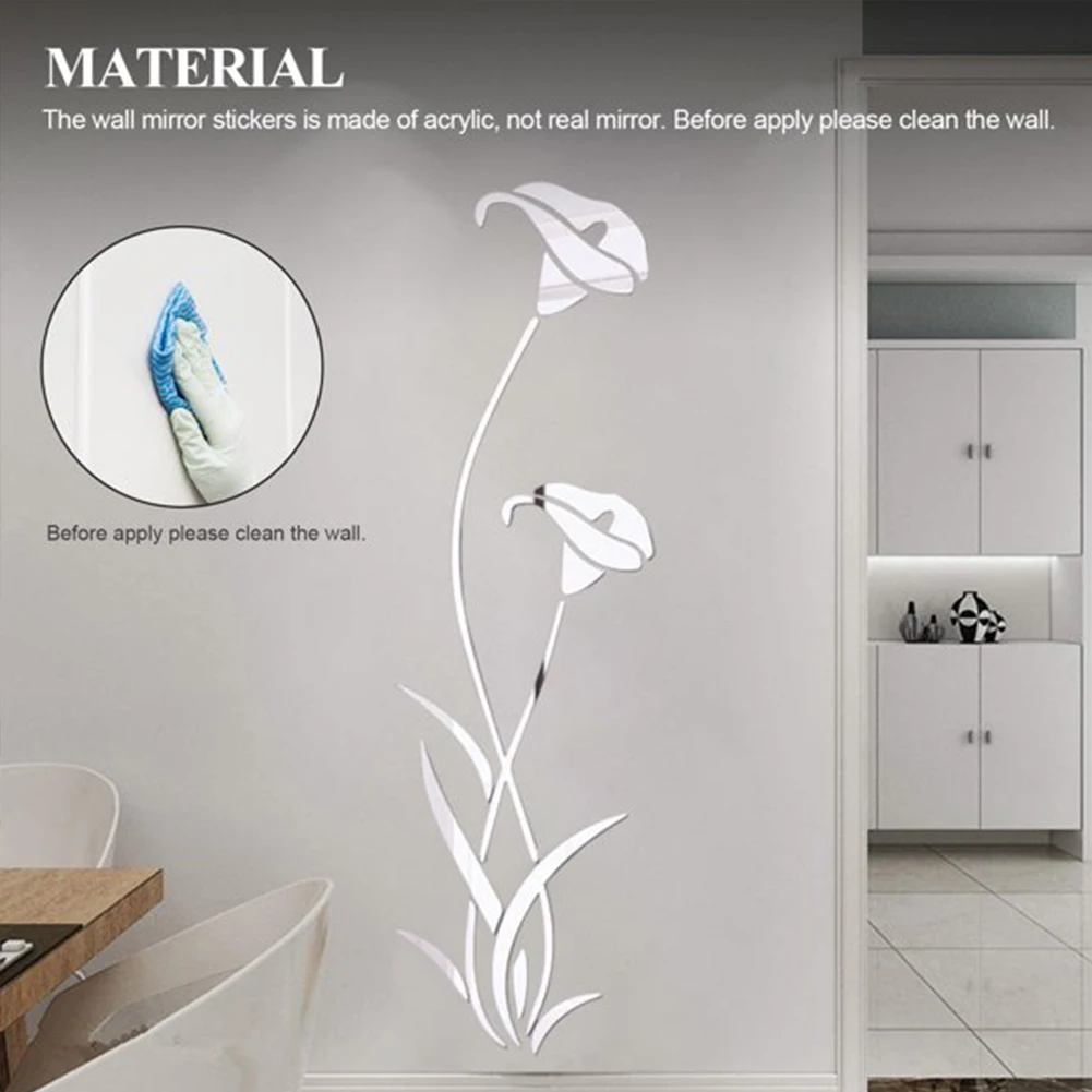 Self Adhesive Removable Home Decor Acrylic Mirror Fashion Living Room Bedroom Wall Sticker DIY Art 3D Flower Shape Decal Gifts
Self Adhesive Removable Home Decor Acrylic Mirror Fashion Living Room Bedroom Wall Sticker DIY Art 3D Flower Shape Decal Gifts